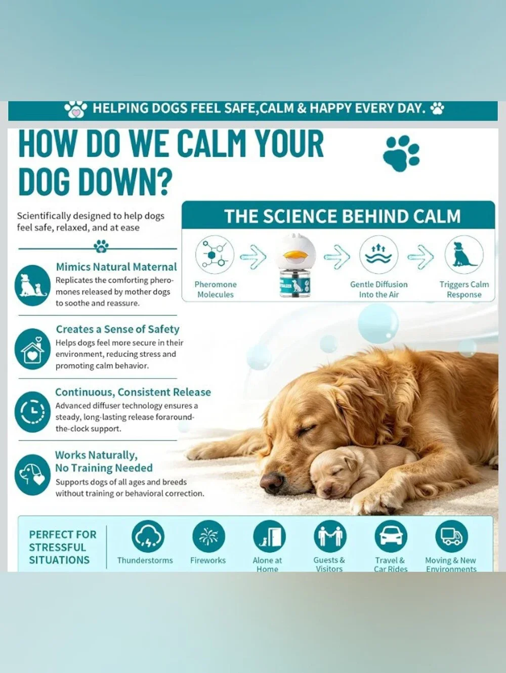 Advanced 🐶 Dog Calming Diffuser Kit